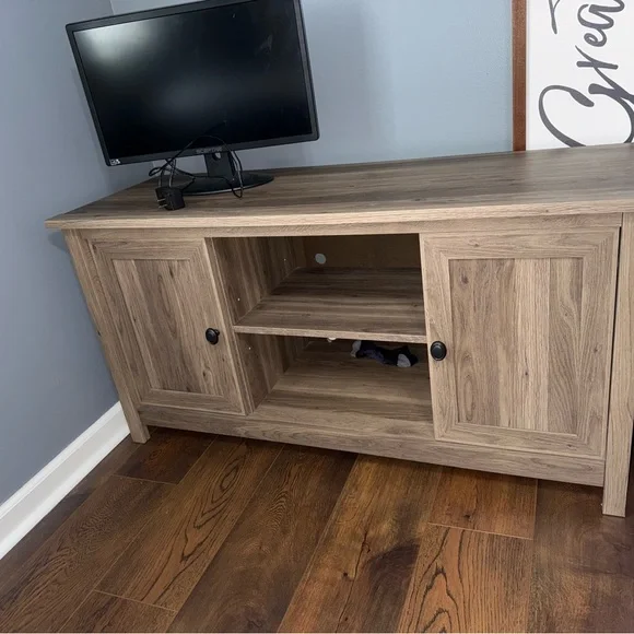 Rustic Brown Wooden TV Stand